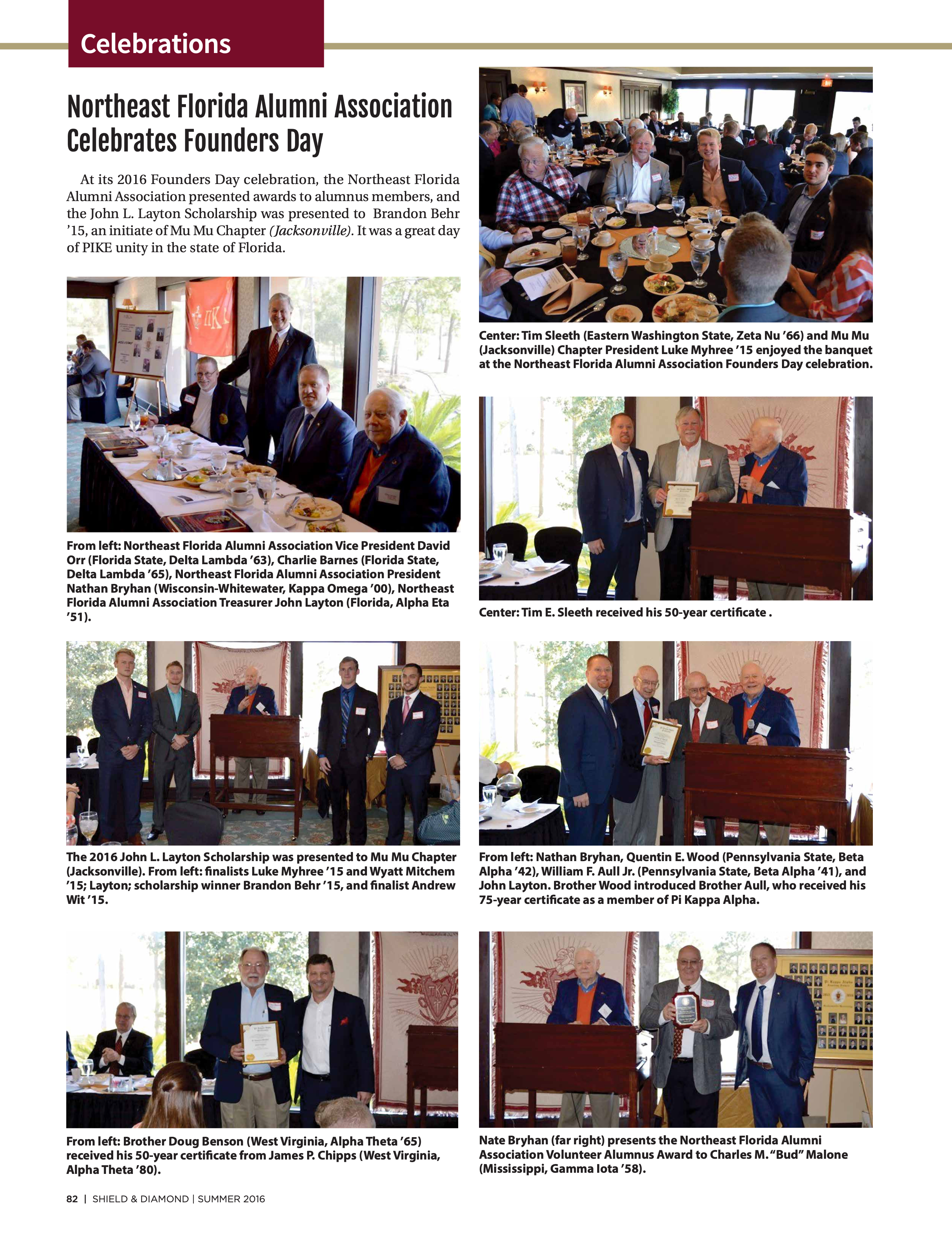 Celebrations: Northeast Florida Alumni Association Celebrates Founders Day